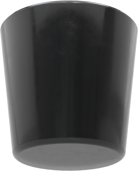 SBR Kauçuk Konik Tapa, Anma Ölçüsü 4, 53/64" ila 63/64" İç Çap için, Delik Olmadan