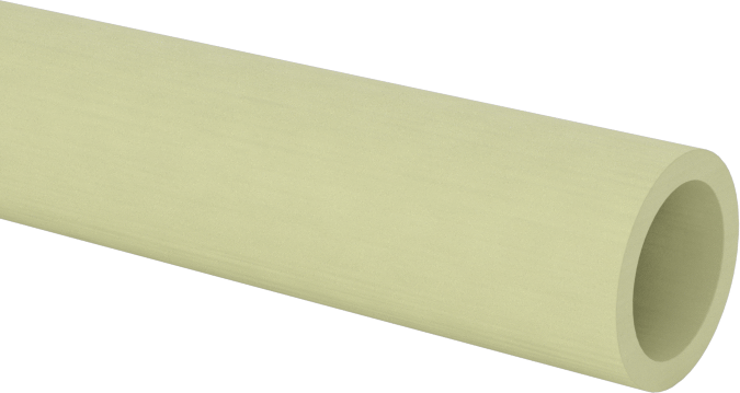 Alev Geciktirici Garolite G-10/FR4 Tüp, 1/32" Duvar Kalınlığı, 1/4" Dış Çap, 3/16" İç Çap, 18 inç Uzunluk