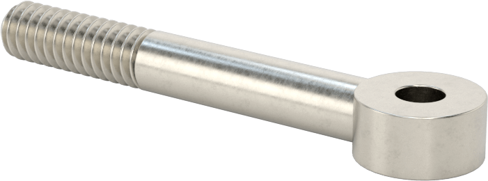 Paslanma ve Aşınmaya Dayanıklı Kısmen Gijon Ucu Cıvatası, 304 Paslanmaz Çelik, 1/4"-20 Boyut 3/4" Uzunlukta Diş, 3/16" İç Çap, 2" Uzunlukta Merkez