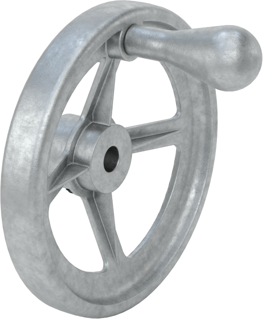 Çinko Dişsiz Delikli Çarklı El Çarkı, Dönen Saplı Delikli Çukur Tekerlek, 3/8" Delik