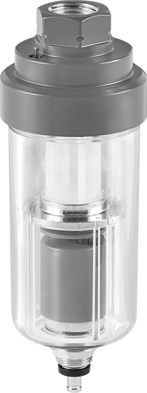 Şamandıralı Basınçlı Hava Tahliye Vanası, Şeffaf, Naylon Kase, 1/2 NPT — 1⁄2, 145 psi, Yüzer Parça