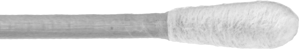 Pamuklu Çubuk, Pamuk, Ahşap Sap, 3/16" Çap x 5/8" Uzunluk Uç, 6" Toplam — 6", Ahşap, 1