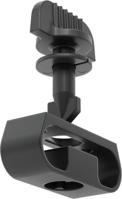 Asetal Çeyrek Dönüşlü Sabit Panel Vidası, Perçin Montajlı Somunlu, Kanat Başlığı, 0.25"-0.3" Toplam Kalınlık için