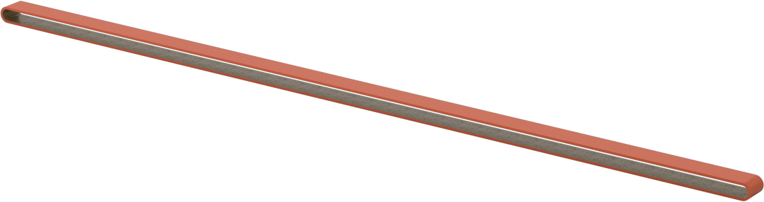 Paslanmaz Çelik ve Sert Metaller için Zımpara Bandı, 120 Kum, 1/4" Genişlik x 18" Uzunluk