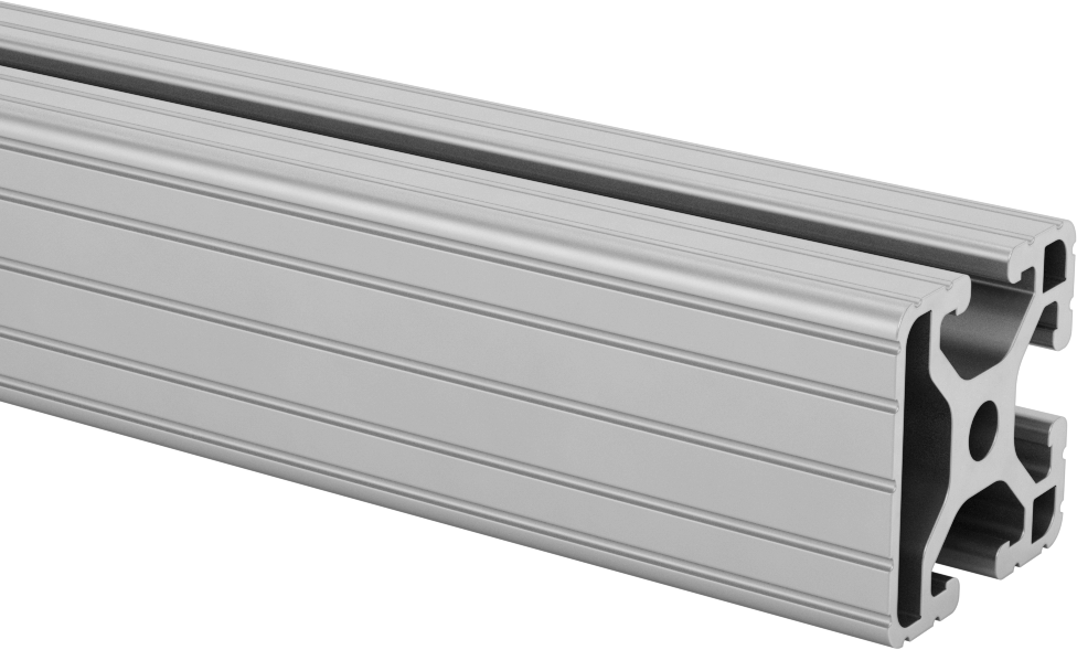 T-Yivli Çerçeve, Tek 3 Yuvalı Ray, Gümüş, 1.5 inç Yükseklik x 1.5 inç Genişlik, İçi Boş — 1 1/2", 1 1/2", İçi Boş