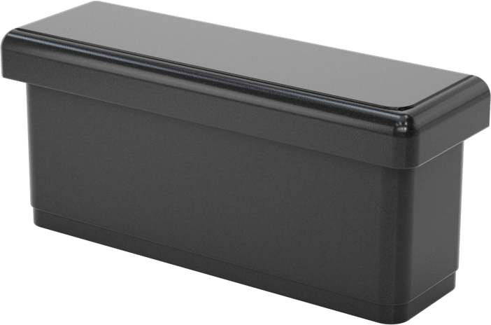 Dikdörtgen Tapalar, İtme, 1.4" Uzunluk x 0.4" İç Genişlik için