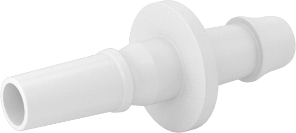 Hava ve Su için Plastik Luer Lock Tüp Bağlantısı, Naylon Düz Tapalar, 5/32" Boru İç Çapı için Tırnaklı, Beyaz