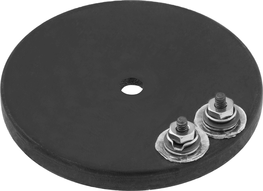 Cıvata ve Kelepçe Montajlı Tam Disk Isıtıcı, Demir Kılıflı, 120V AC, 200W, 11W/sq. in.
