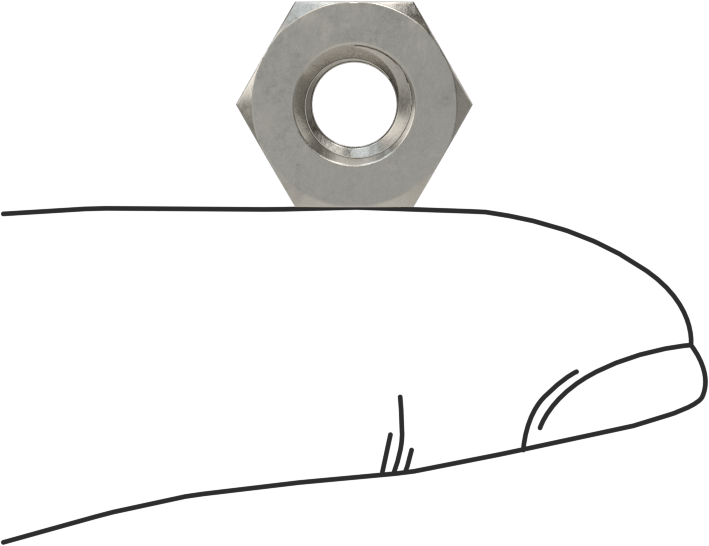 Yüksek Korozyon Dirençli 316 Paslanmaz Çelik Altıköşe Somun, 1/4"-20 Diş Boyutu, 7/16" Genişlik, 7/32" Yükseklik, ASTM F594