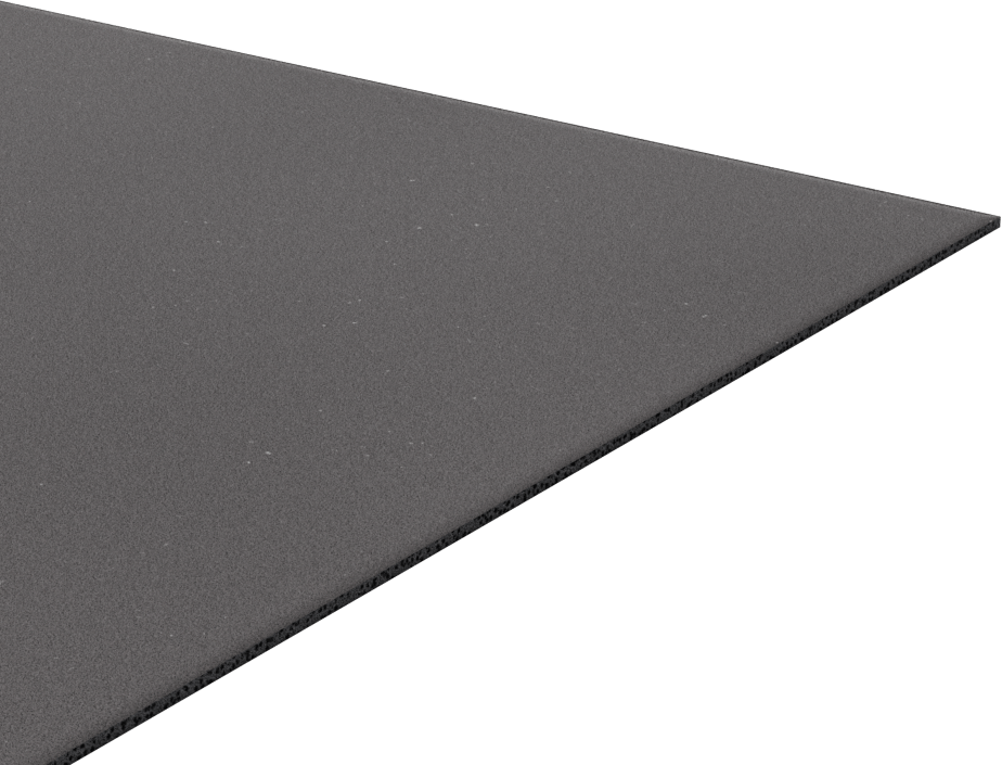 Çok Amaçlı Neopren Köpük, Yapışkan Sırtlı Levha, 1/16" Kalınlık, 12" x 12"