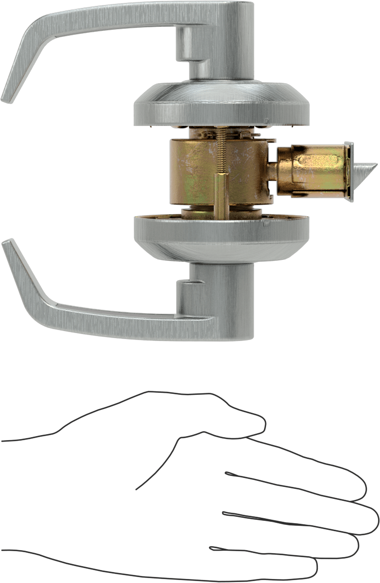 Sargent 6500 Kapı Kolu, 2-3/8" Boğaz Mesafesi