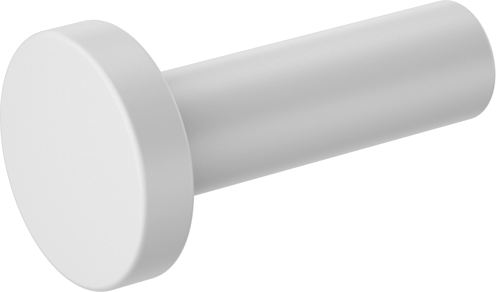 Gıda ve İçecek için Bas-Bağlan Bağlantı Elemanı için 3/8" Boru Gövde Dış Çapı Beyaz Tapa — Kapak/Tapa, Polipropilen Plastik, Gıda, İçecek
