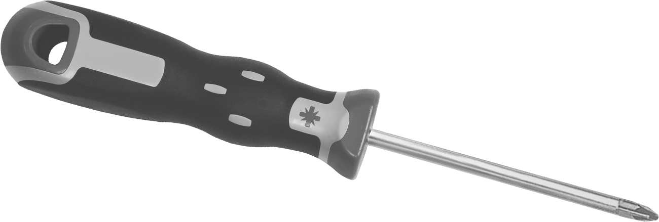 Tornavida, 2 Numaralı Pozidriv® Tahrik, 8-3/4" Toplam Uzunluk — No. 2, Sürücü, Ultra Grip