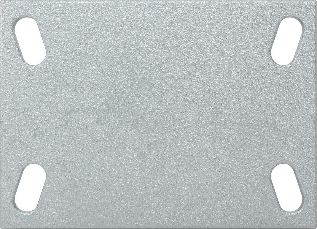 Dövme Çerçeveli Yüksek Kapasiteli Spartan Tekerlek, 6-1/4" x 4-1/2" Plaka, 4 inç 75D Poliüretan Tekerlekli Sert