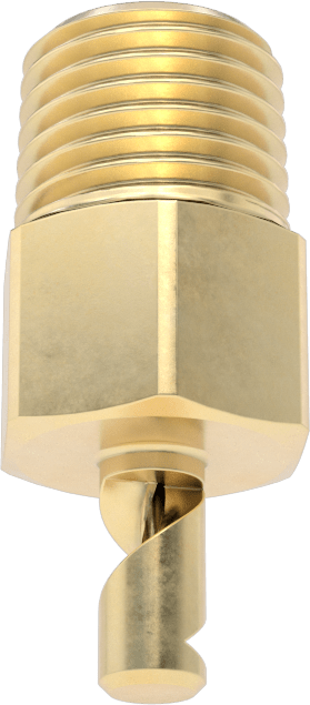 Yüksek Hacimli Tıkanmaya Dayanıklı Sisleme Nozulu, Pirinç, 1/4 NPT Erkek, 10 PSI'da 8.4 gph
