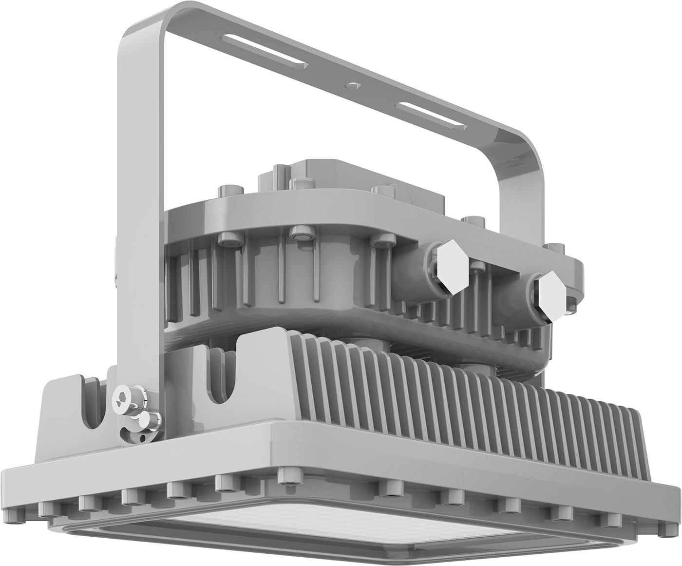 Patlamaya Dayanıklı Lineer Bay Işığı, 11-5/8" Uzunluk x 11-5/8" Toplam Genişlik, 8400 lümen