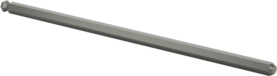 Bilyalı Uçlu Tornavida Mili, 3/16" Altıgen Ölçü, 5-1/2" Toplam Uzunluk