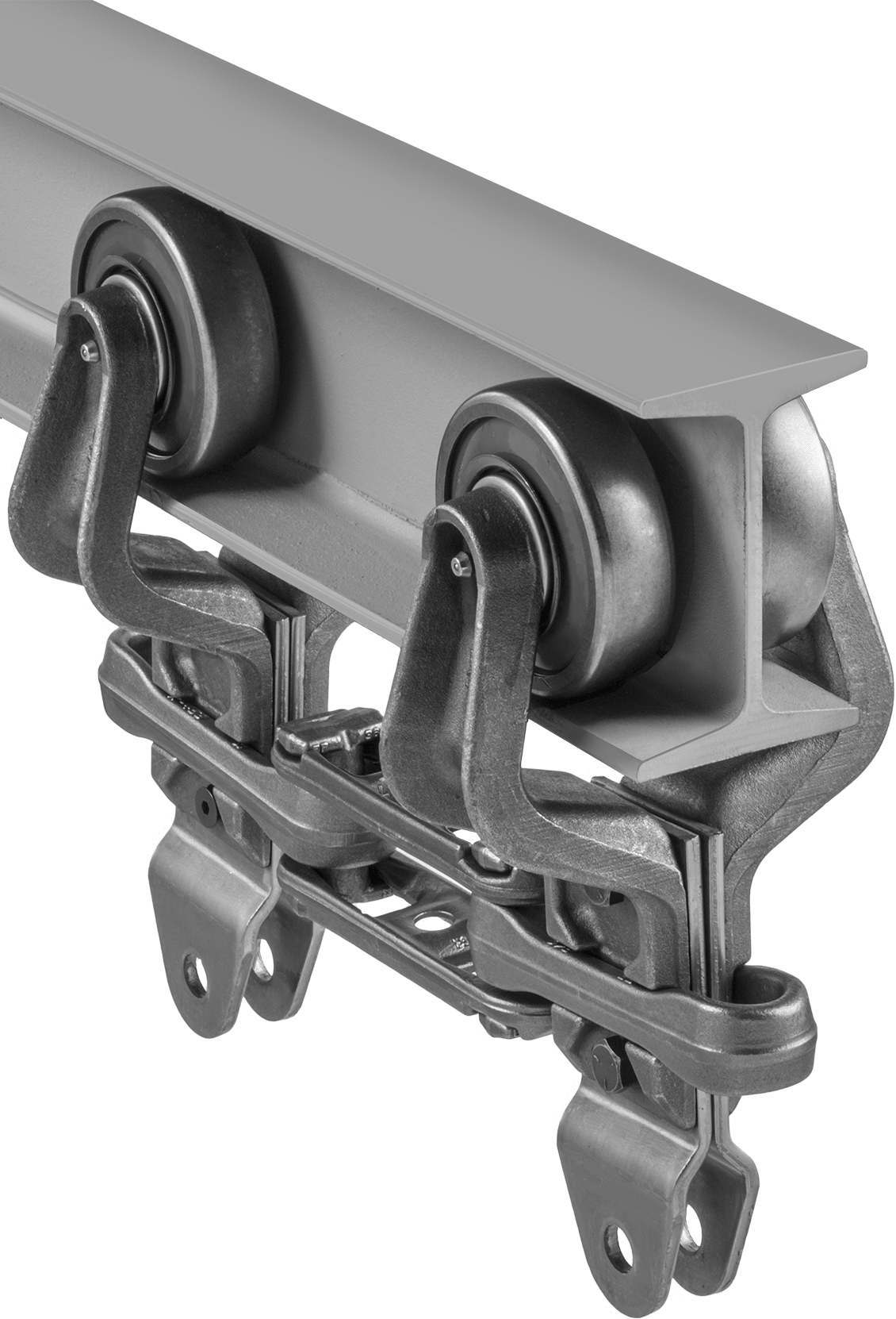 Chain Shown with Trolleys