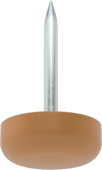 Çekiçle Takılan Koruyucu Ayaklar, 1/2" Çaplı Plastik Tabanlı