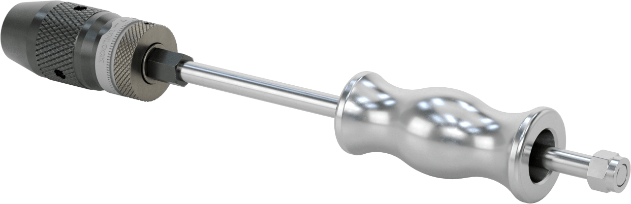 Dış Tutamaçlı Kayan Çekiç Pim Çıkarıcı, 3 Çene, 3/64" ila 33/64" Pim Çapı için