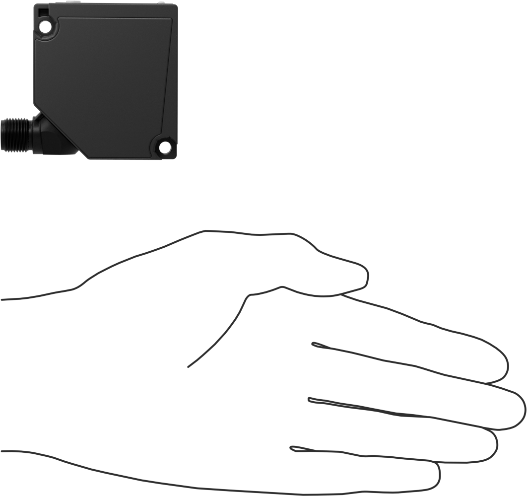 Fotoelektrik Mesafe Ölçüm Vericisi, 5 Kutuplu Mikro M12 Konektör ve Oled Ekranlı