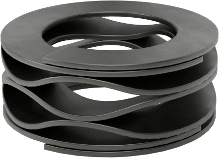İstiflenmiş Dalgalı Disk Yay, Düz Uçlar, 5 mm Mil Çapı için, 1.7 mm Sıkıştırılmış Yükseklik