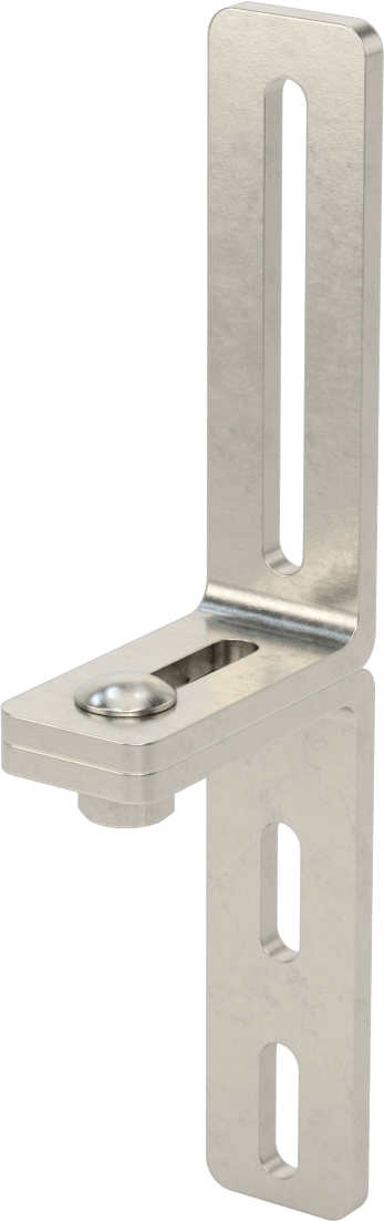 3-1/4" x 10-9/32" x 1/4" İki Parçalı L-Braket — L-Braket, Paslanmaz Çelik, 10 9⁄32"