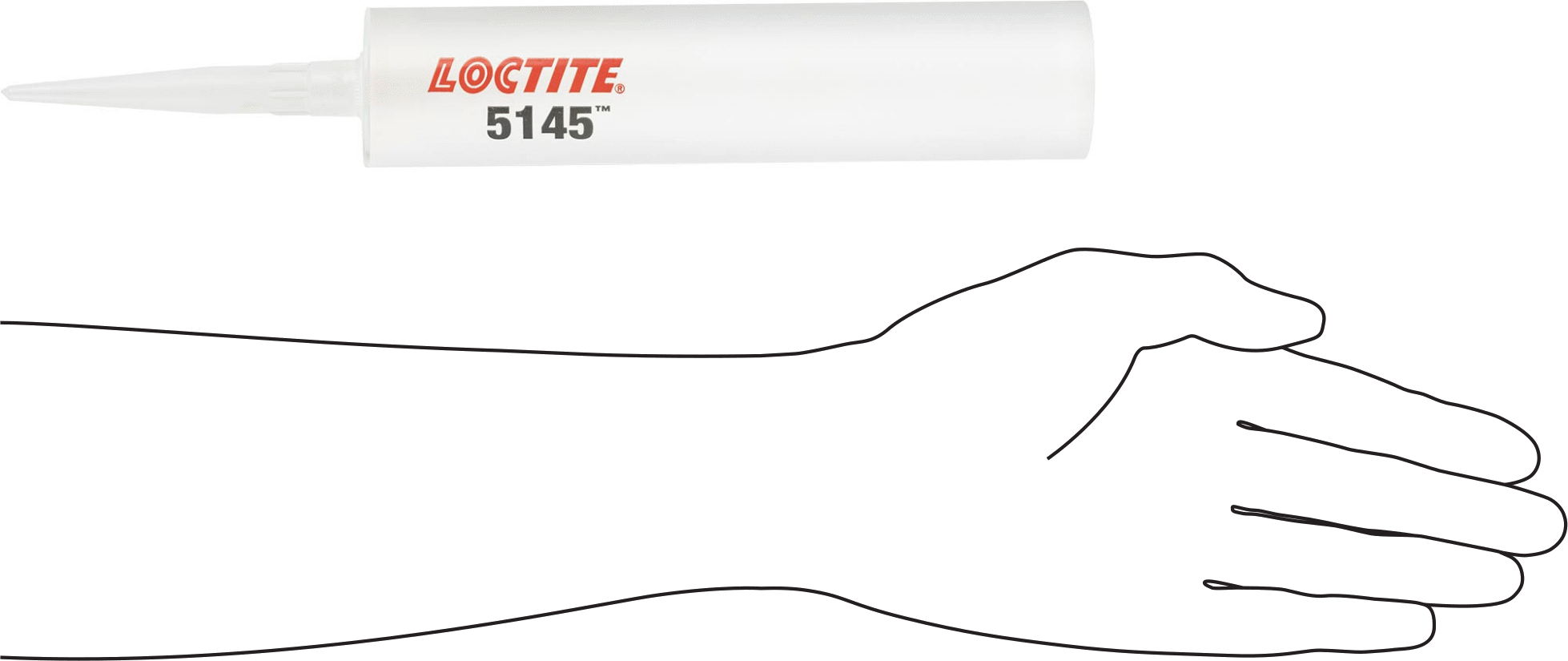 Kullanıma Hazır Silikon Kauçuk Dolgu Bileşiği, Loctite® 5145, 10.1 FL. oz. Kartuş