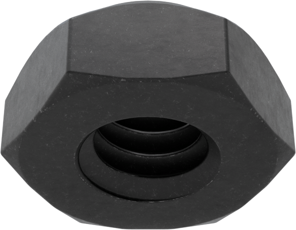 Top-Lock Deforme Edilmiş Dişli Kilit Somunu, Siyah Oksit Yüksek Mukavemetli C Sınıfı Çelik, 1/4"-20 Diş Boyutu