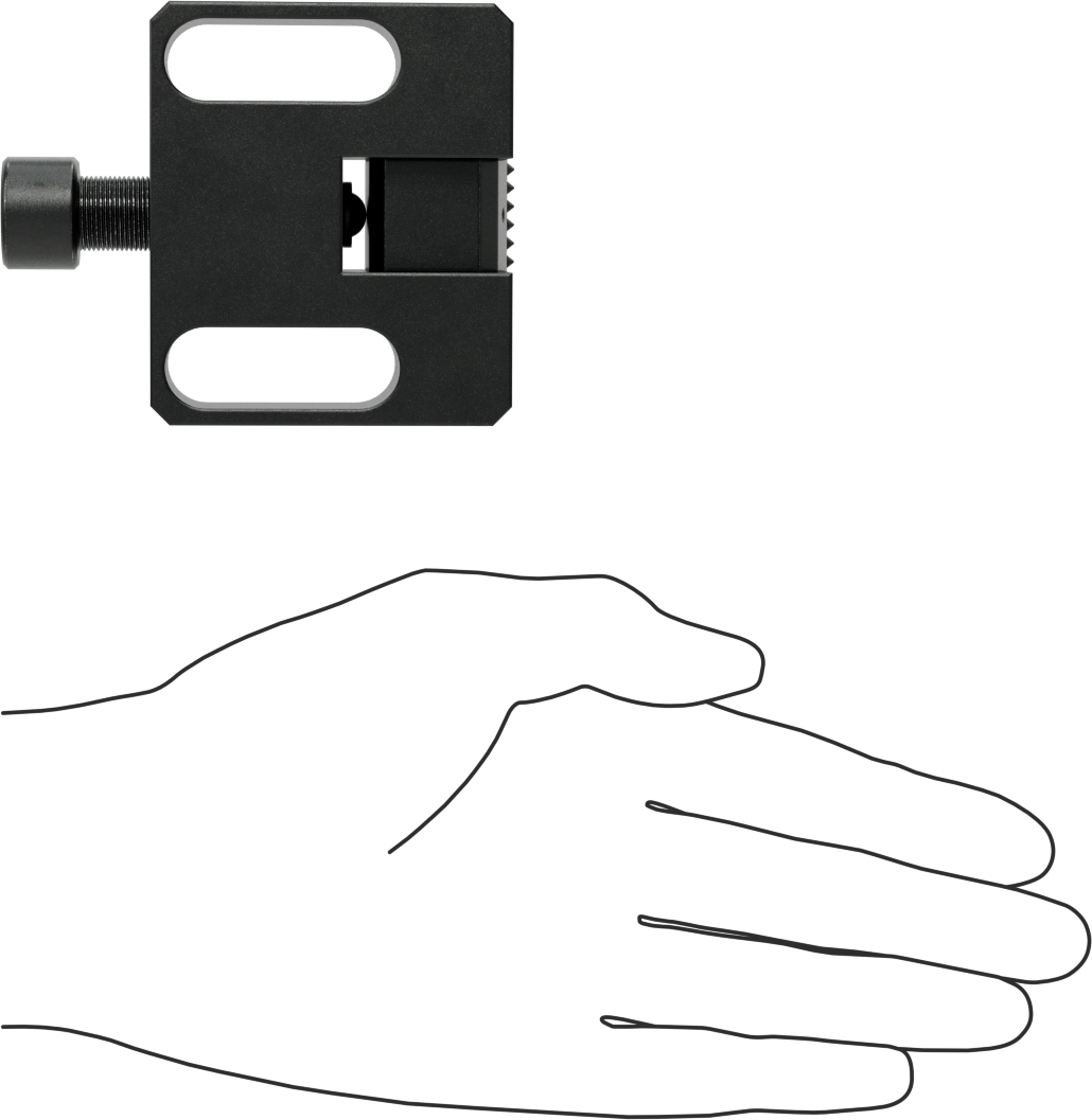 Hidrolik Dönüştürülebilir Yan Kelepçe, 1-1/2" Yükseklik x 3-3/8" Uzunluk x 2-3/4" Genişlik