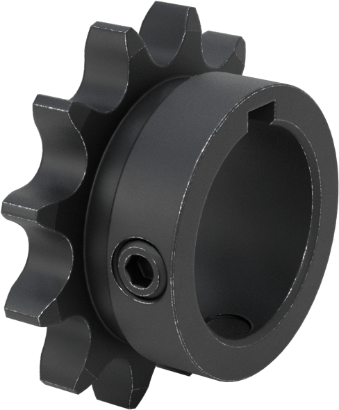 Çelik Tek Sıralı Dişli, ANSI 40 Makaralı Zincir ve 1-1/8" Mil Çapı için, 12 Diş