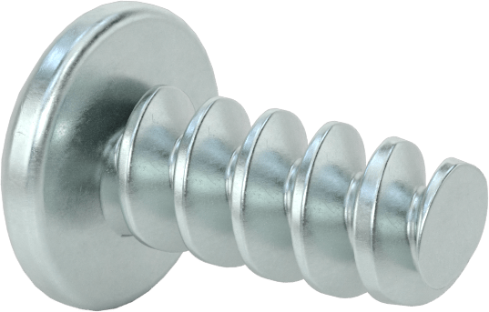 Phillips Yuvarlak Başlı Diş Açıcı Vidalar, Plastik için, Çinko Kaplı Çelik, 12 Numaralı Boyut, 1/2" Uzunluk
