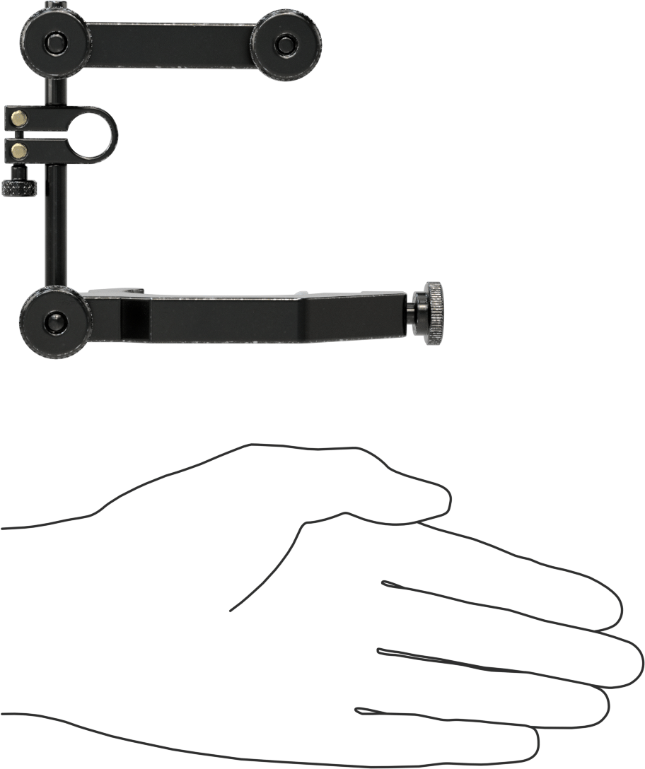 Kelepçeli Komparatör Tutucular, 1-3/4" ila 2" Sıkıştırma Aralıklı