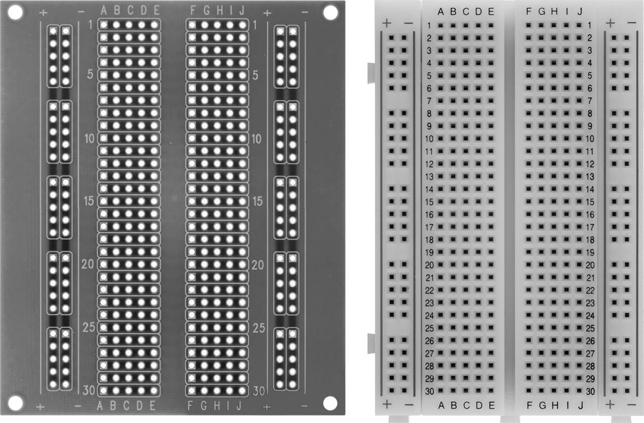 Kullanıma Hazır Devre Kartı Kiti, 3-5/16" Uzunluk x 2-11/16" Genişlik, 400 Toplam Temas Noktası