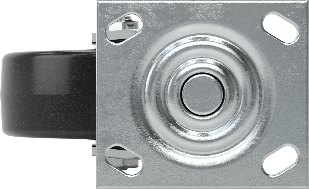 4-1/2" x 4" Plakalı Yüksek Kapasiteli Spartan Tekerlek, 6 inç Çapında Korumalı Rulmanlı Fenolik Tekerlekli Döner Tekerlekli Sandalye