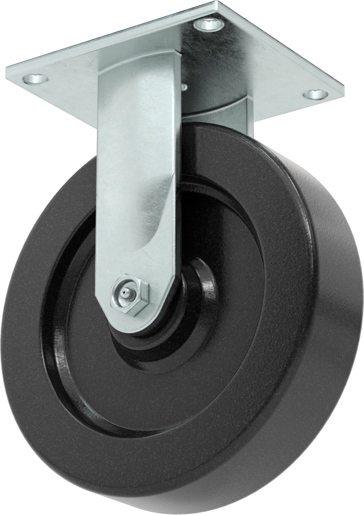 5-1/2" x 5" Plakalı Yüksek Kapasiteli Spartan Tekerlek, 8 inç Çaplı Fenolik Tekerlekli Sert