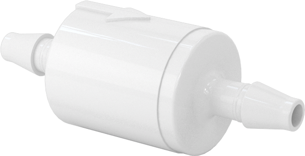 Tırnaklı Bağlantı Parçalı Naylon Plastik Çekvalf, Ağır Kimyasallar için, 1/8" Boru İç Çapı için