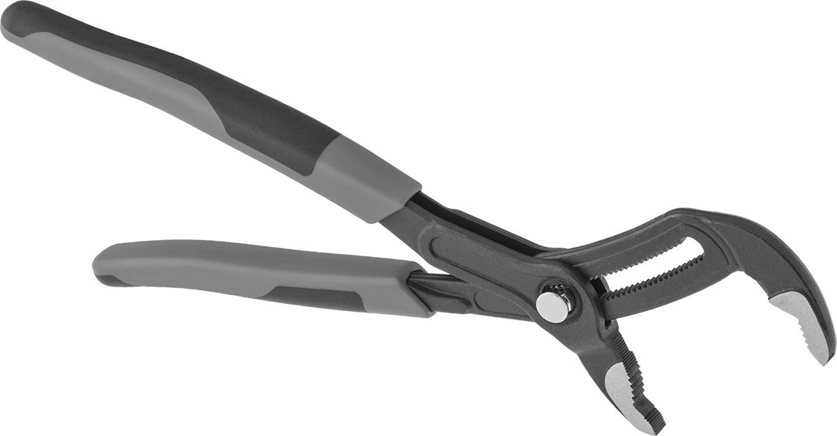 Hassas Uyumlu Ayarlanabilir Pense, Düğmeli V-Çene, Ultra Grip, 10" Toplam Uzunluk — 10", Knipex, V