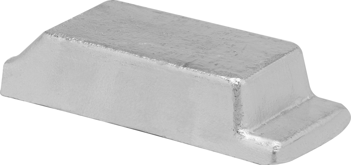 Çinko Alaşımlı Döküm Metal, 740°F Erime Sıcaklığı, Yaklaşık 4-1/2 lbs. — Çinko Alaşımı