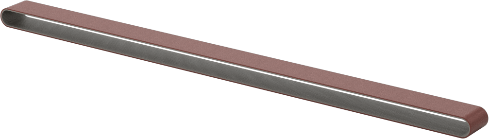 Tıkanmaya Dayanıklı Zımpara Bandı, Pürüzlü Yüzey için, 50 Kum, 3/8" Genişlik x 13" Uzunluk