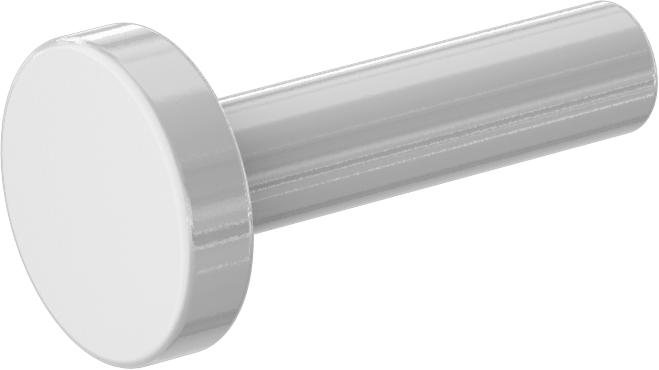 1/4" Boru Gövde Dış Çapı Gıda ve İçecek için Bas-Bağlan Bağlantı Elemanı için Beyaz Tapa — Kapak/Tapa, Polipropilen Plastik, Gıda, İçecek