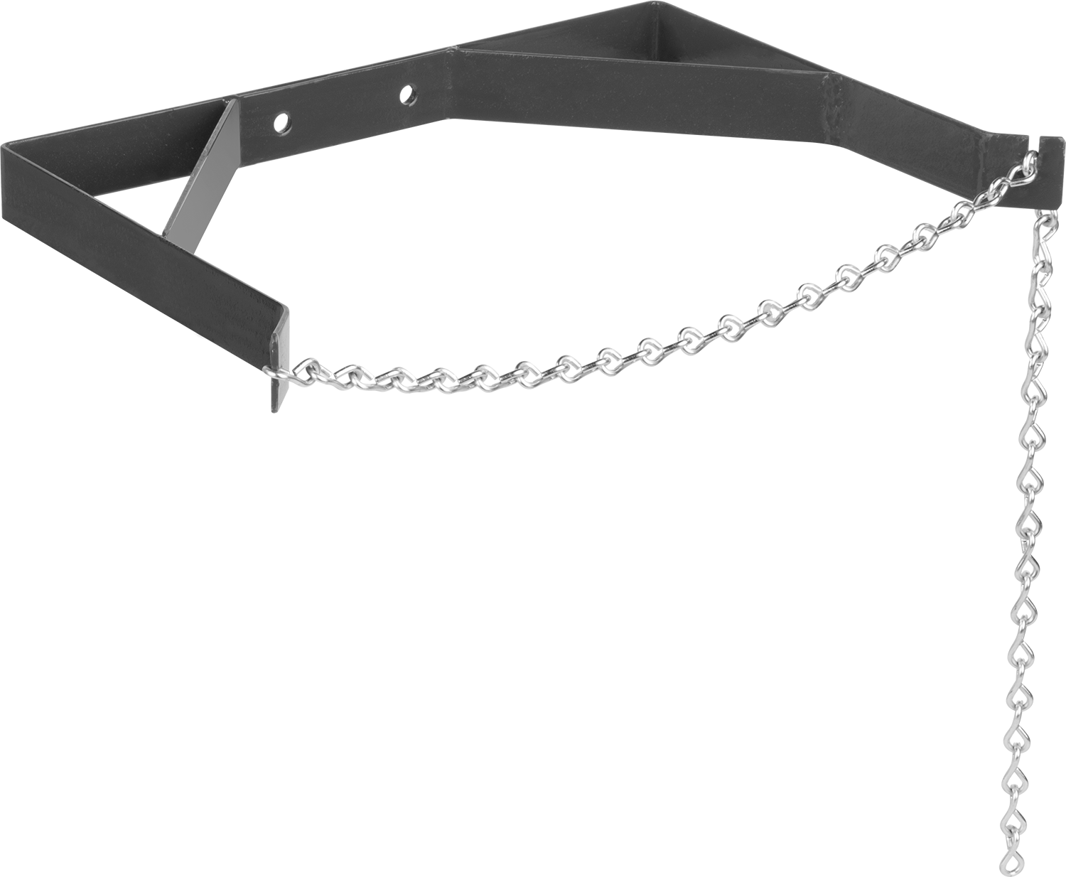 Silindir Rafı, Duvar Montajı, Çelik, 16" Genişlik x 1-1/2" Yükseklik x 16" Derinlik — 1, Çelik, Duvar