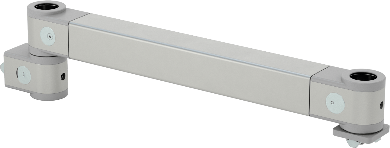 T-Yivli Çerçeveleme Konumlandırma Kolu, 1-1/2" ve 40 mm Yüksekliğinde Ray için, 3-7/8" Toplam Yükseklik