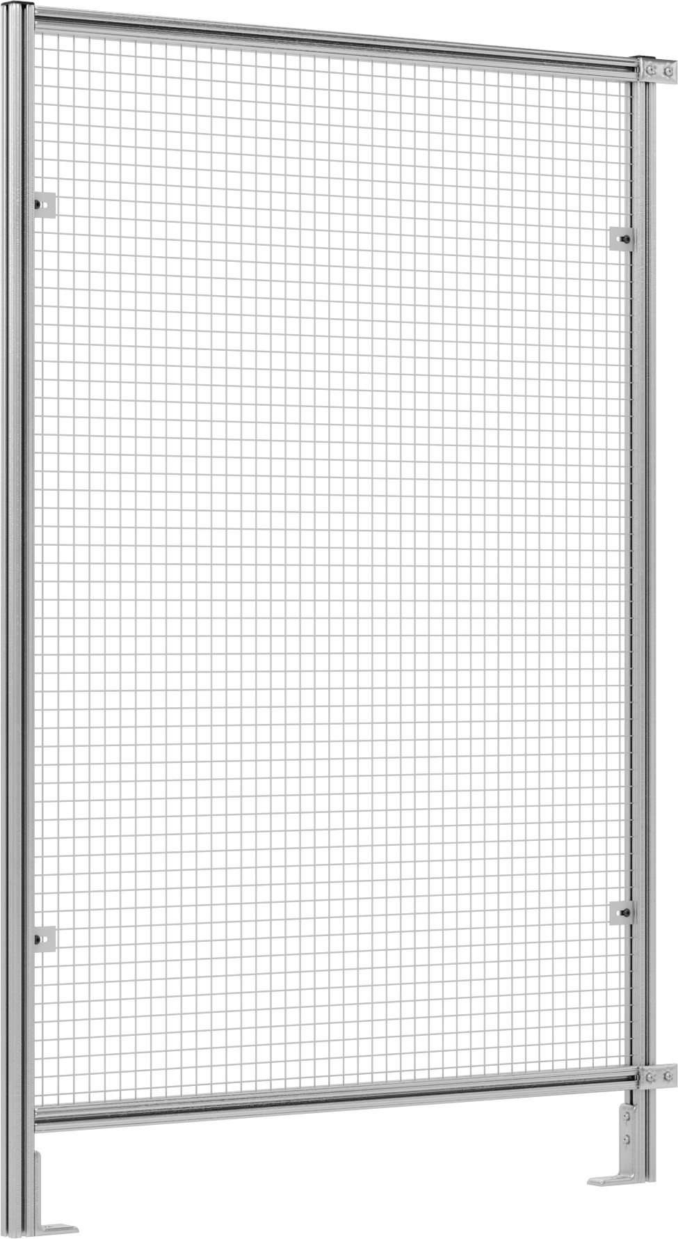 6 Fit Toplam Yükseklik x 4'0" Genişlik, T-Yuvalı Çerçeveleme Makinesi Koruyucusu için Tel Örgü Panel — Panel, Tel Örgü, Çelik