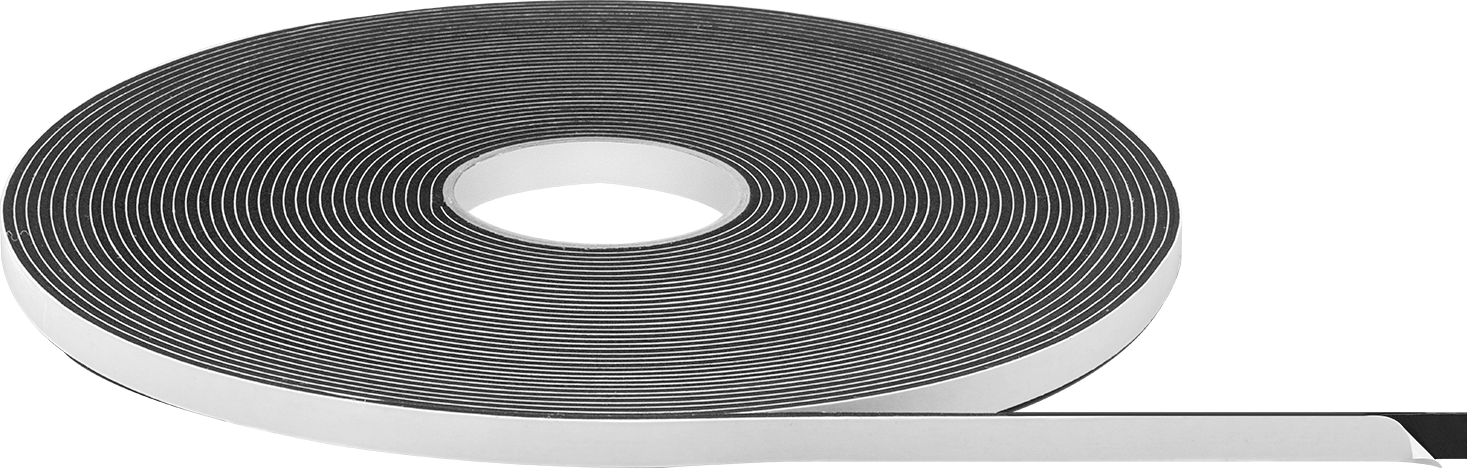 Ultra Uyumlu Köpük Montaj Bandı, 0.131" Kalınlık, 1/2" Genişlik, 75 Fit Uzunluk