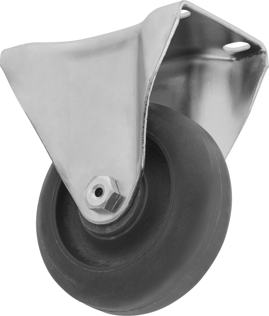İz Bırakmayan Yüksek Sıcaklık Tekerleği, 3-1/2" Çaplı Naylon Tekerlekli Sert — 470° F, 3 1⁄2", Sert