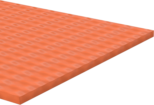 Çapraz Dokulu Yüksek Sıcaklık Silikon Kauçuk, Arka Yüzü Yapışkanlı Şerit, 1" x 24", 1/32" Kalınlık