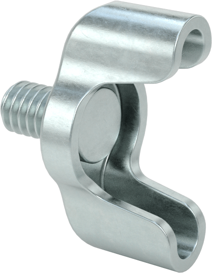 Çinko Kaplı Çelik Kanat Başlı Parmak Vidaları, 8-32 Diş Boyutu, 1/4" Uzunluk