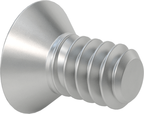 PTFE Kaplı 18-8 Paslanmaz Çelik Phillips Havşa Başlı Vidalar, 6-32 Diş Boyutu, 1/4" Uzunluk