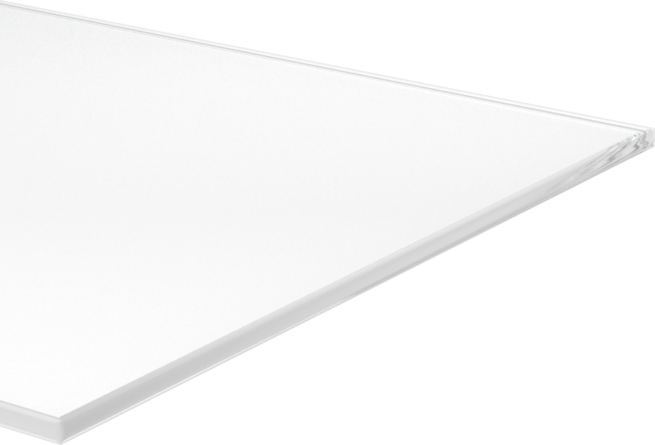 Şeffaf Statik Elektrik Giderici Döküm Akrilik, Çizilmeye ve UV Işınlarına Dayanıklı, 6" x 6" x 1/8"